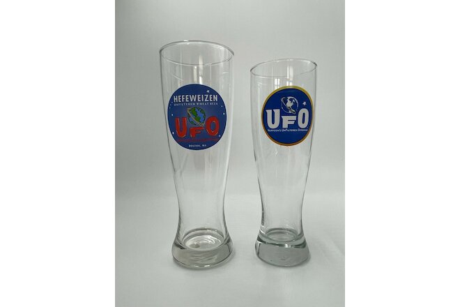 Harpoon Unfiltered Wheat Beer UFO Glass Set UFO Unfiltered Offering Hefeweizen