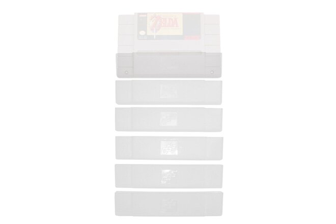 Super Nintendo SNES Cartridge Dust Cover sleeve case replacement 6 pc GGG0018