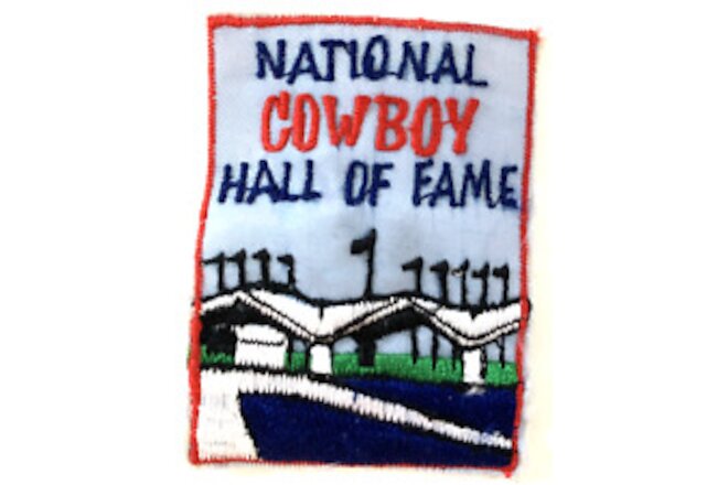 Vintage National Cowboy Hall of Fame Oklahoma City, OK Patch 3"X2" New