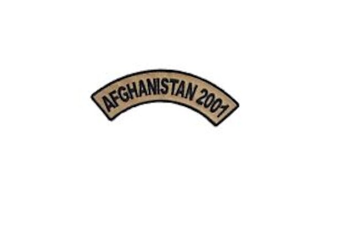 AFGHANISTAN 2001 Rocker Veteran Biker Embroidered Motorcycle Uniform Patch NEW