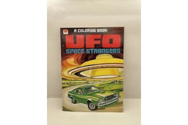 1978 UFO Space Strangers Flying Saucer Invaders Aliens Coloring Book Uncolored
