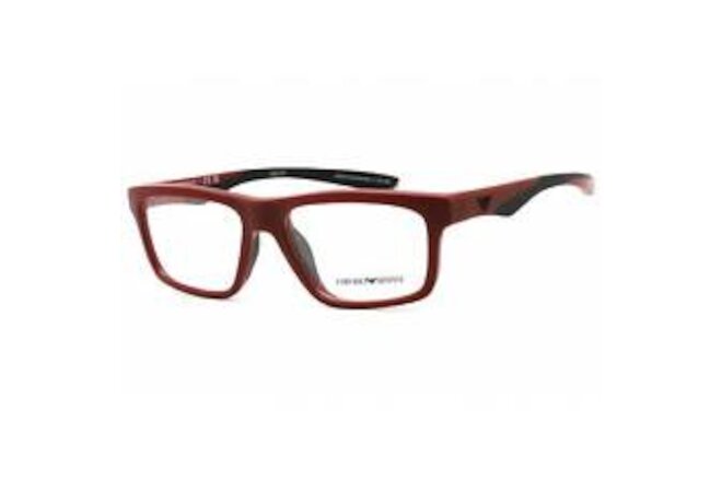 Emporio Armani Men's Eyeglasses Matte Bordeaux Full Rim Frame 0EA3220U 5261