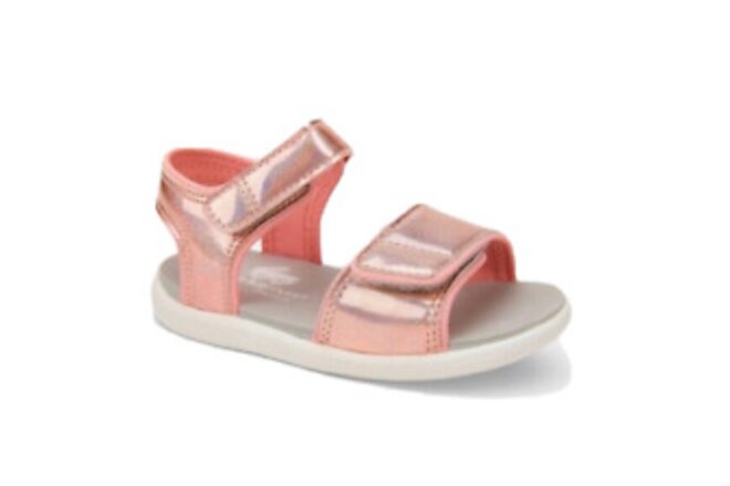 NEW See Kai Run Baby Toddler Girls Sz 7 Logan Sandals Rose Gold Pink Sparkle