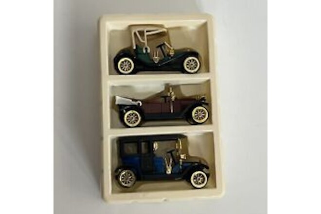 Vintage Antique Classic Style Diecast Cars | High Speed NIB Lot of 3