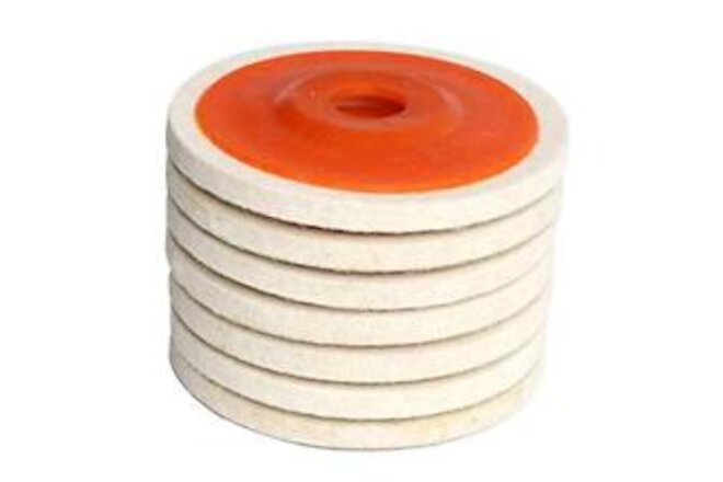 4.5" x 7/8" Inch Wool Felt Disc Polishing Buffing Wheel Pad () 4.5 inch 7pcs