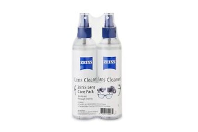 ZEISS Lens Care Pack - 2-8 Ounce Bottles of Lens Spray, 2 Microfiber Cleaning