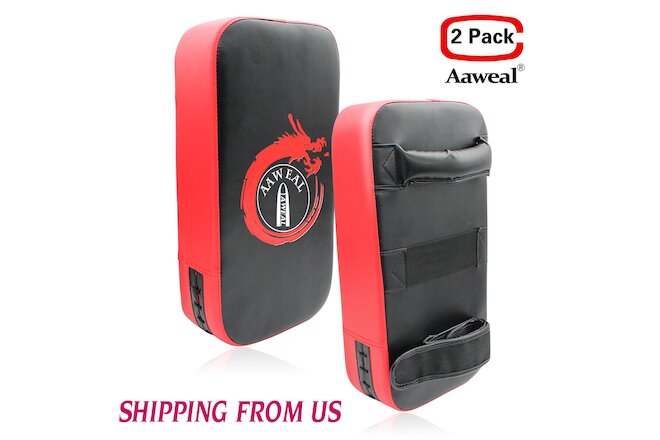 Kick Shield Boxing Punching Pads Strike Arm Curved MMA Focus Muay Thai Training