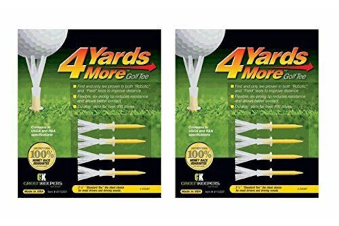 4 Yards More Golf Tee 4-pack Standard 2 3/4" (2 Count)