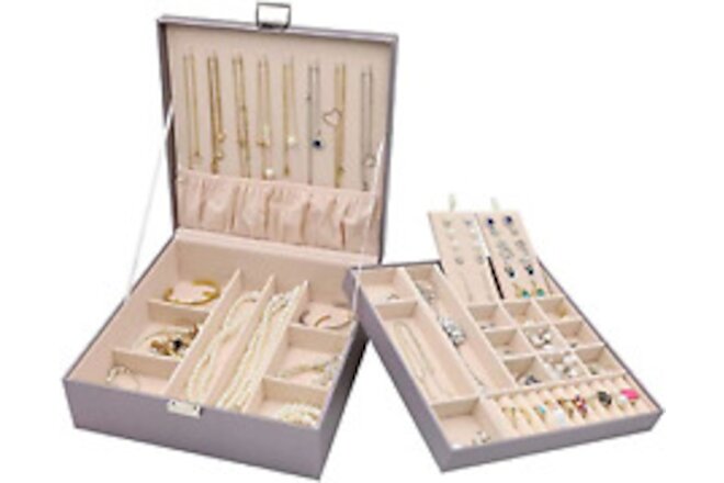 ProCase Jewelry Box for Women Girls Girlfriend Wife, Large Leather Jewelry Case