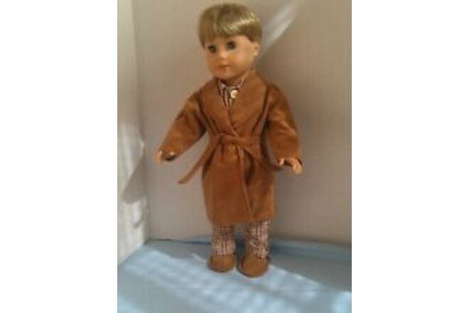 18-inch Boy Doll Robe and Pajamas with Slippers