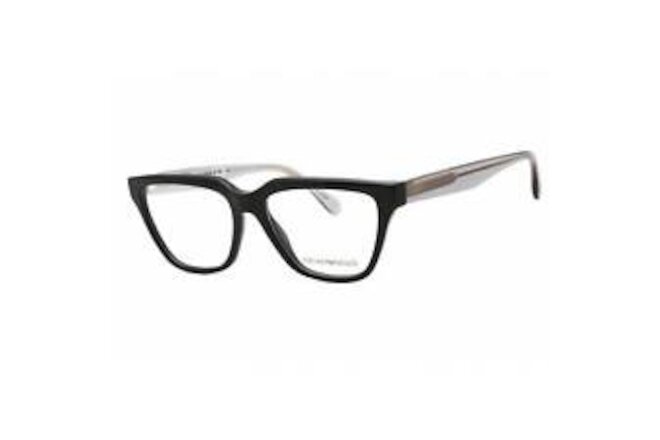 Emporio Armani Women's Eyeglasses Shiny Black Rectangular Frame 0EA3208 5017