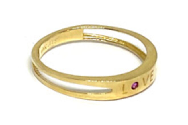 10KT SOLID GOLD LOVE BAND RING!  .....SIZE 7 ......FREE SHIPPING!