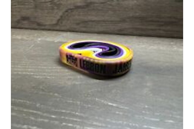 Lebron James Lakers yellow,purple,black,white Silicone Wristband Bracelet