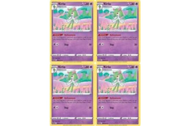Kirlia 068/195 - Silver Tempest - Pokemon x4 Card Lot - Playset - Refinement