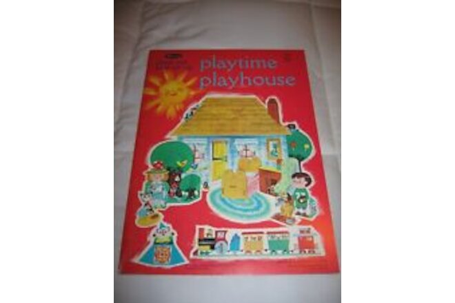 Vintage 1968 Playtime Playhouse Whitman Paper Doll Dollhouse Book NEW
