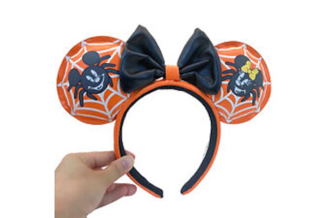 US DisneyParks Loungefly Halloween Ears Mickey & Minnie Spider Mouse Headband