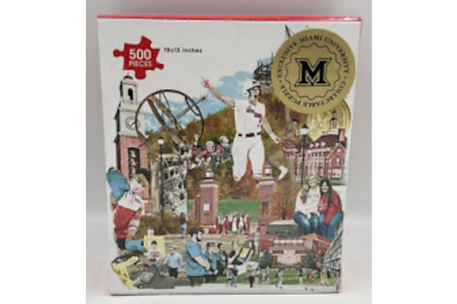 2023 Miami University 500 Pc Collectible Puzzle New Sealed College Gift