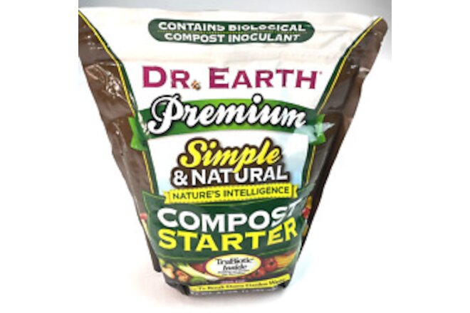 Dr. Earth Premium Compost  Starter (3lb Bag) *NEW SEALED* EXP 09/2025
