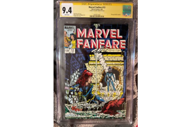 Marvel Fanfare 12 CGC 9.4. Signed by Artist George Perez