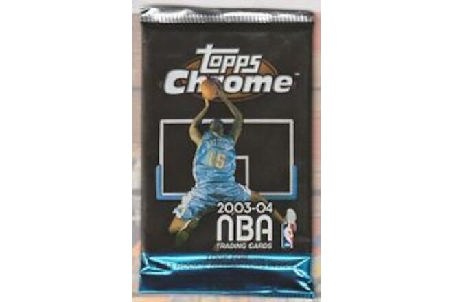 💎RARE FIND💎2003-04 Topps Chrome Basketball FACTORY SEALED PACK💥MINT💥