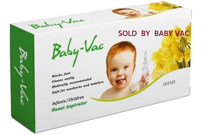 BABY VAC NASAL ASPIRATOR Medically recommended for Newborn Toddler Children Kids