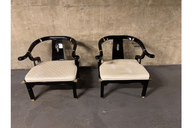Mid Century James Mont Ming Style Chairs