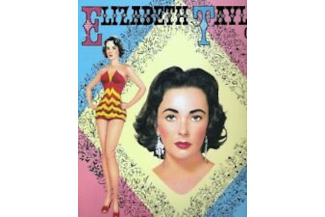 VINTAGE UNCUT 1957 ELIZABETH TAYLOR PAPER DOLLS~#1 REPRODUCTION~FABULOUS SET!