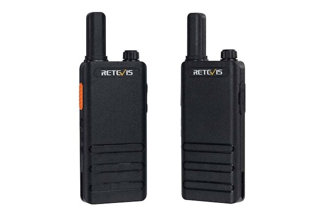 Retevis RT22P Two Way Radio Ultra-thin FRS 2W License-free Business Radio(2Pack)