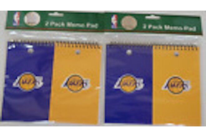 NBA Los Angeles Lakers Memo Pads, NEW (Pack of 4)