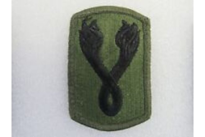 US Army 196th Infantry Brigade Subdued Sew On Uniform Shoulder Patch Insignia