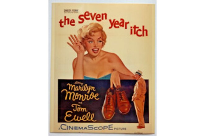 Marilyn Monroe The Seven Year Itch Tom Ewell Glossy 8x10 Movie Poster Photo USA