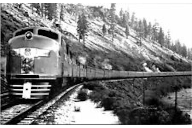 Union Pacific North Western Railway RPPC Postcard Train Railroad Reprint