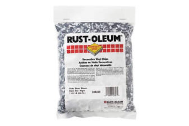 RUST-OLEUM 205220 Floor Chip,Black/White,1 lb,Bag