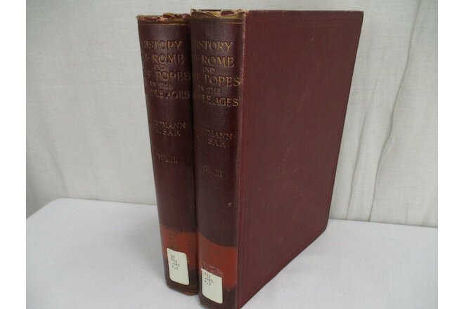 History Of Rome And The Popes In The Middle Ages Vol  2 and 3 1912 Vintage Books