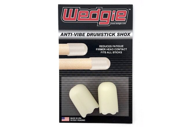 Wedgie Anti-Vibration Drumstick Shoxs | Fits on All Drum Sticks | 2 pack