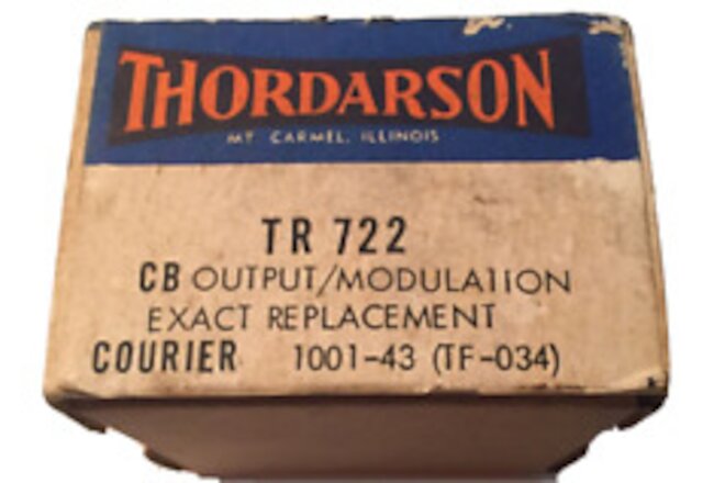 Thordarson TR722 CB Radio Output Modulation for CB COURIER 1001-43 Transformer