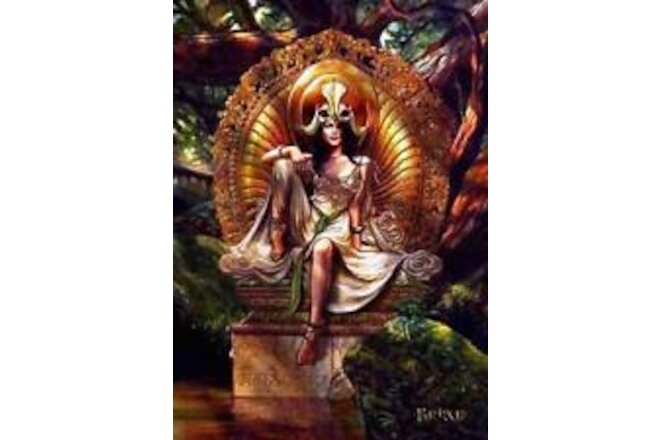 Venus of the Lotus Card by Briar Avalokiteshvara Goddess Dharma Greeting Card
