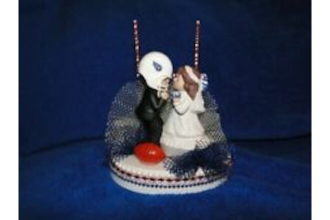 New Handmade Tennesee Titans Kissing Bride & Groom Wedding Cake Top