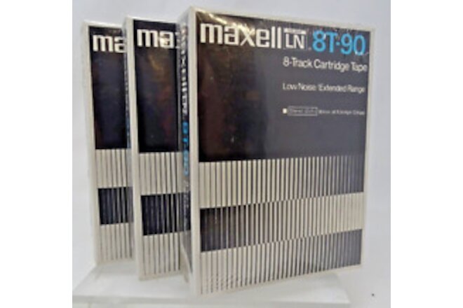 Maxell LN 8T-90 8-Track Cartridge Blank Tape - Factory Sealed