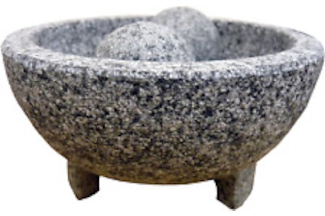 USA Granite Molcajete Spice Grinder 6-Inch, Gray