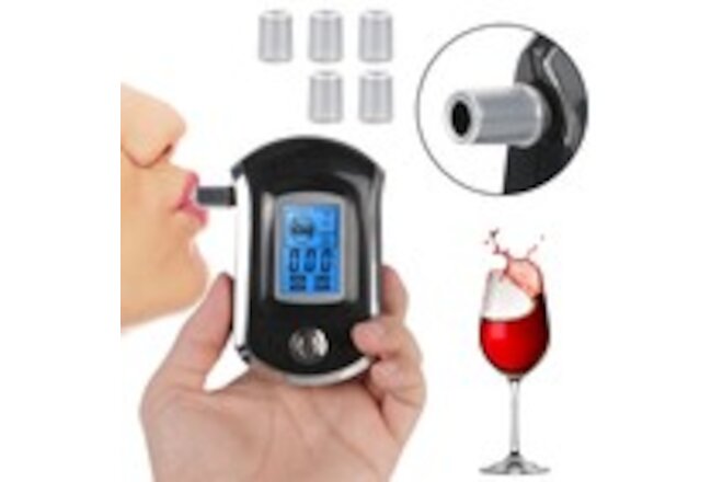 Advance Police Digital Breath Alcohol Tester LCD Breathalyzer Detector Analyzer