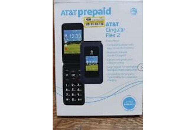 AT&T 6723D Cingular Flex 2, 4GB, Prepaid Phone (Classic Navy) BRAND NEW