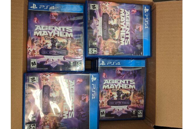 (40 Game Lot)Agents of Mayhem PS4 Playstation Day One (With Cases)