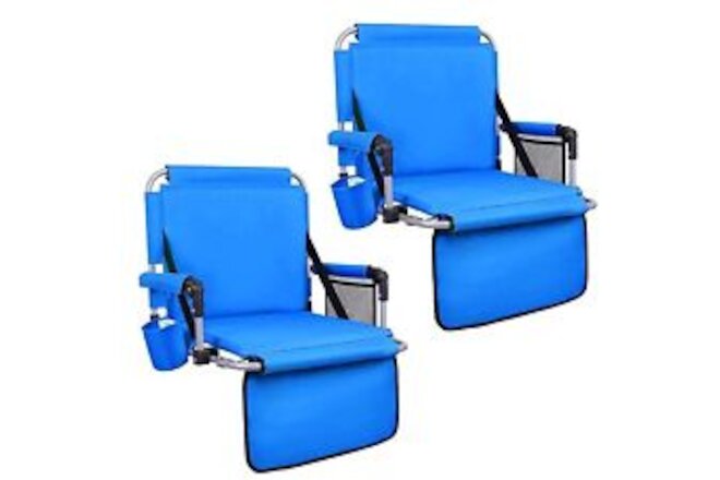 Foldable Stadium Seat Portable Folding Stadium Chairs Padded Bleacher Seat Cu...