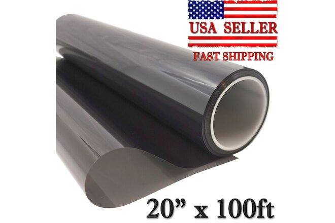 20"x100ft 5% Window Film Privacy Dyed 2ply Non-Reflective Tint Home Office UV