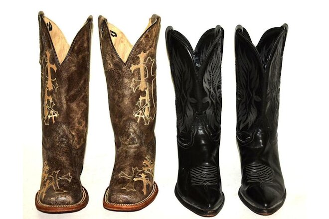 LOT of 11 Cowboy Western Boots Circle G by CORRAL & TONY LAMA NOCONA DAN POST +