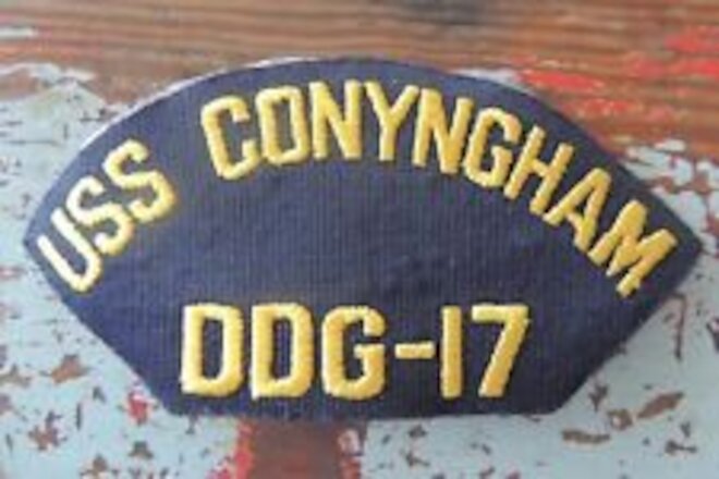 USS Conyngham DDG-17 Patch Military US Navy Ship Guided Missile Armed Destroyer