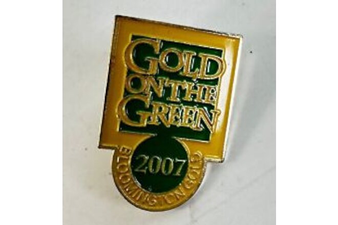 2007 Bloomington Gold Corvette "Gold on the Green" Collectible Pin NOS