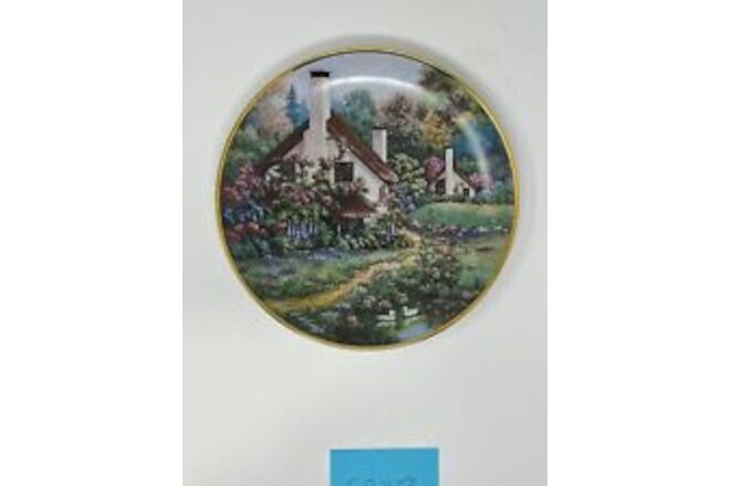 A Cozy Glen, Franklin Mint Gold-Trimmed Porcelain Plate, 8" Diameter #6467 w/CoA