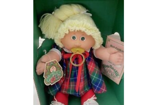 RARE COLECO CPK PACIFIER BLONDE PONY TAIL BRAID CABBAGE PATCH KID VICKY ADA 1985